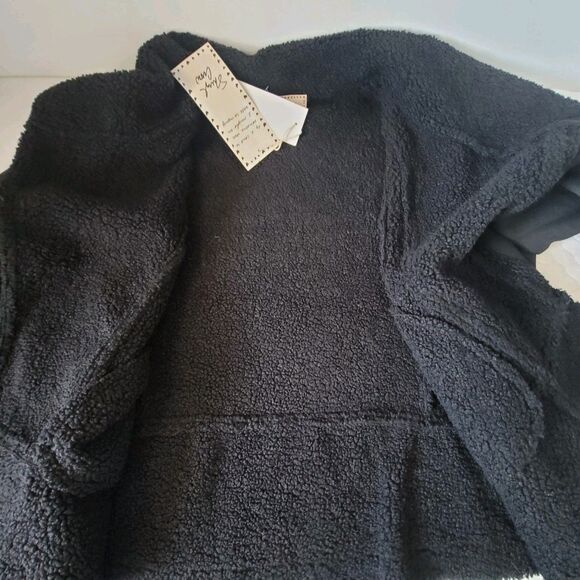 Sheryl Crow Americana Studded Faux Suede Sherpa Moto Black Jacket Plus Size 2X - Picture 12 of 13